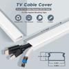 YCLYC 62.8in Cable Cover Wall, Beige Wire Cover for Wall, Paintable Cord Cover Wall Kit, Cord Hiders for TV on Wall, Hide Cords Wall Mounted TV - Cord Concealer Cable Channel 4xL15.7in W0.98in H0.5in view 2