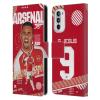 Head Case Designs Officially Licensed Arsenal FC Gabriel Jesus 2023/24 First Team Leather Wallet Case Compatible with Motorola Moto G52 view 1