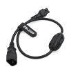 ZBLZGP IEC 320 C5 Female to C14 Male with 10A On/Off Switch Power Adapter Cable,C14-C5 Extension Power Cord for Electrical Equipment view 1