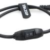 ZBLZGP IEC 320 C5 Female to C14 Male with 10A On/Off Switch Power Adapter Cable,C14-C5 Extension Power Cord for Electrical Equipment view 4