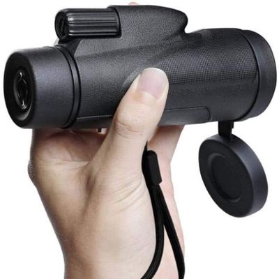 Monocular 12X50 Lightweight, HDFMC Broadband Green Film Large Eyepiece Telescope for Bird Watching Hunting Camping