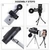 Monocular 12X50 Lightweight, HDFMC Broadband Green Film Large Eyepiece Telescope for Bird Watching Hunting Camping view 3