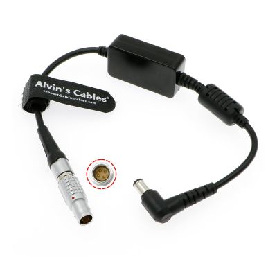 Alvin's Cables Power Cable for Sony FX6|FX9 from DJI Ronin 2 Gimbal Stabilizer 6 Pin Male to DC Right Angle 50CM| 19.7 inches