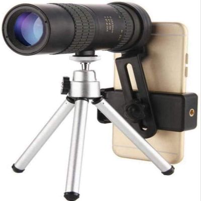 Portable Telescope High Power,4K 10-300x40mm Super Telephjective Zoom Monocular Telescope with Tripod and Clip for Most Smartphone Telescopes,Birtay Gift,Boy Gift