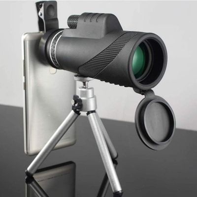 BAK4 Monocular Compact TelescopeHigh Power Zoom Monocular Telescope,Waterproof Proof Shockproof Scope -BAK4 Prism FMC,with Smartphone Adapter & Tripod
