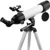 Telescopes 600/80mm Refractor Telescope for Beginners,Astronomy Outdoor Monocular Scope,with 2 eyepieces+3X Barlow Lens+Tripod+Backpack view 1