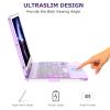 CC Store Touchpad Keyboard Case for iPad 9th Generation10.2, for iPad 9th/8th/7th Gen Case with Keyboard, Multi-Touch&Backlit Keys,360 Rotatable&Pencil Holder(Light Purple) view 4