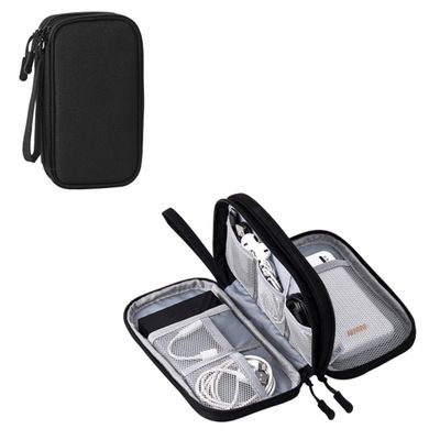 FANBODTA Electronic Organizer Travel Cable Accessories BagPouch Portable Waterproof Storage Bag Electronic Organizer Case for Cable, Mouse,USB Cable,Power Bank,Cord, Charger, Phone, Earphone