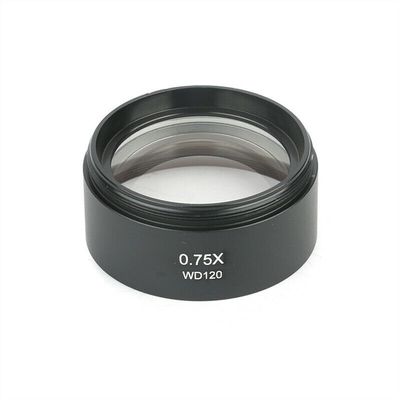 Lab Microscope Slides Microscope Auxiliary Lens 0.3X/0.75X/1.5X Auxiliary Objectives Stereo Microscope Barlow Lens M48 Thread for Binocular Trinocular Zoom Microscopio Microscope Parts ( Size : 0.75X