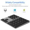 JOYEKY Bluetooth Number Pad, Wireless Numeric Keypad, USB-C Rechargeable External 34-Keys Numpad, Financial Data Entry Keyboard for iMac, MacBook Air/Pro, PC Desktop, Laptop Notebook view 2
