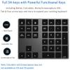 JOYEKY Bluetooth Number Pad, Wireless Numeric Keypad, USB-C Rechargeable External 34-Keys Numpad, Financial Data Entry Keyboard for iMac, MacBook Air/Pro, PC Desktop, Laptop Notebook view 3