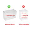 RUITROLIKER Clear Plastic Protector Case Box Sleeve Display Box for 2-Pack Figures 10PCS(Only for Classic Size) view 2