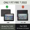Case Compatible with Amazon All-New Kindle Fire 7 Tablet (2022 Release-12th Generation) Latest Model 7Slim Fit Foldable Standing Cover Case with Auto Sleep/WakeAfrican American Black Girl Crown view 2