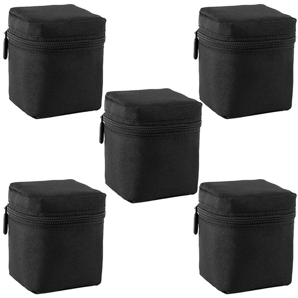 Fangyid 5X Camera Lens Bag DSLR Padded Thick Shockproof Protective Pouch Case Lens Pouch for DSLR Camera