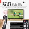 [2 Pack] Anderic EzWipe Universal TV Remote Control - 1-Device - TV Only - for Hospitality, Hotels, Motels, Commercial TVs - Clean Wipeable Membrane Surface - RRHC100 view 3