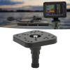 0368 Fish Finder Mount Base, 360 Rotating Fish Finder Holder, Removable Boat Fish Finder Electronic Mount, Stable Fish Finder Bracket for Canoe Kayak C Size Ball Adapters Fishing view 4