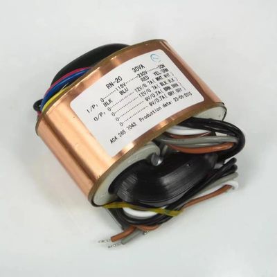 115V/230V 30W R-Core Shielded Transformer for Amplifier Preamp AMP 6V+6V 2.5A