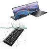 BoxWave Keyboard Compatible with Dell Latitude 9430 2-in-1 - AquaProof USB Keyboard, Washable Waterproof Water Resistant - Jet Black view 1