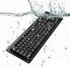 BoxWave Keyboard Compatible with Dell Latitude 9430 2-in-1 - AquaProof USB Keyboard, Washable Waterproof Water Resistant - Jet Black view 2