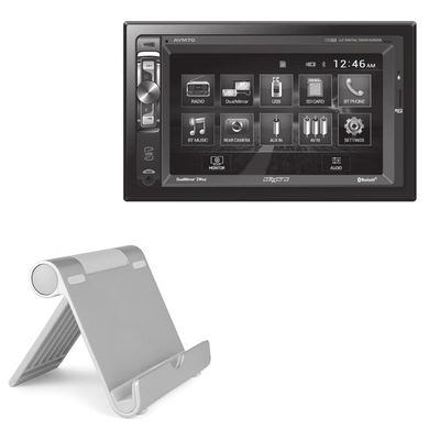 BoxWave Stand and Mount Compatible with Axxera AVM70LH - VersaView Aluminum Stand, Portable, Multi Angle Viewing Sturdy