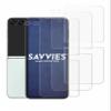 savvies Screen Protector compatible with Samsung Galaxy Z Flip 5 (Front+Camera) Protection Film Clear 6-Pack view 2