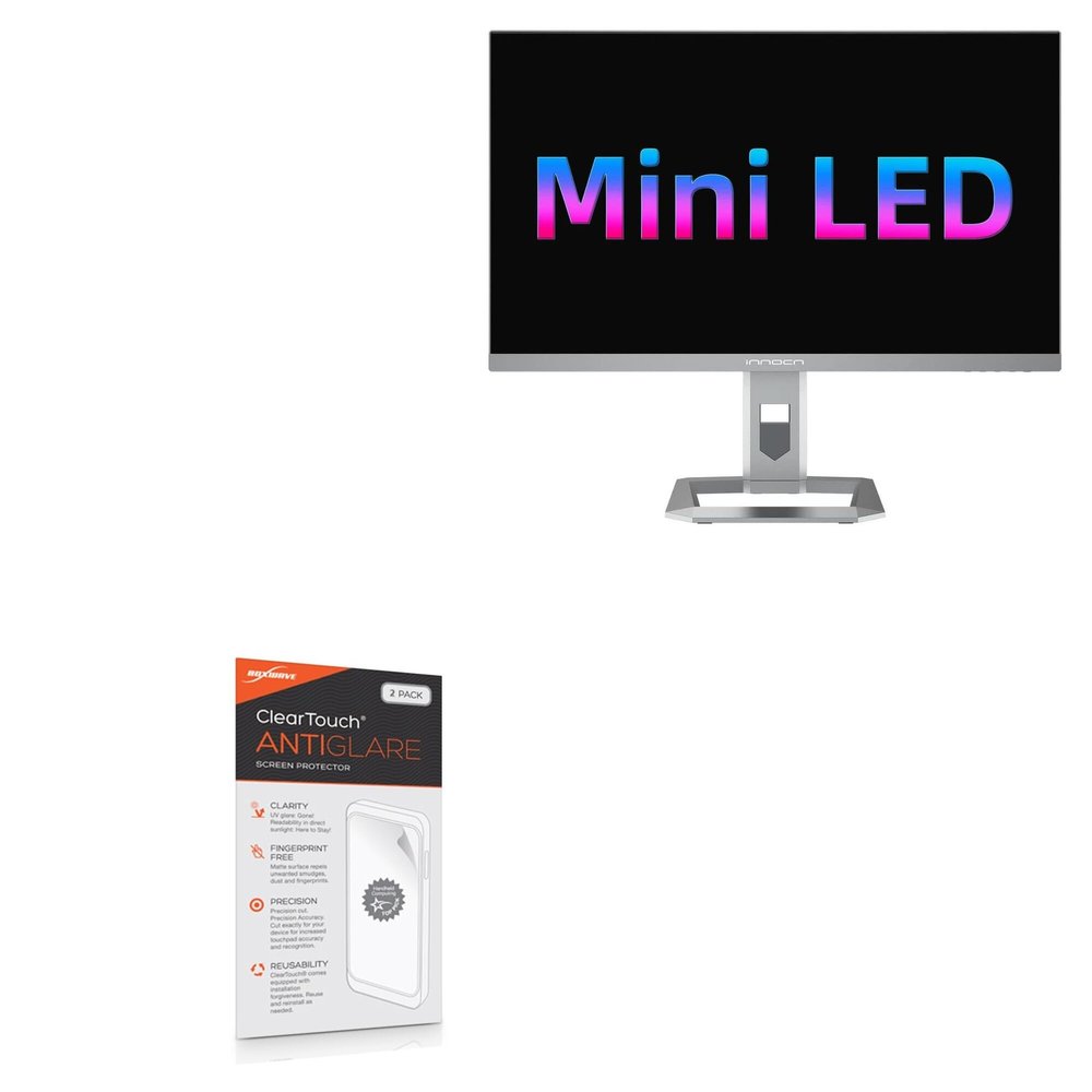 BoxWave Screen Protector Compatible with INNOCN Monitor 27M2U (27 in) - ClearTouch Anti-Glare (2-Pack), Anti-Fingerprint Matte Film Skin