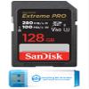 SanDisk 128GB SD Extreme Pro UHS-II Memory Card Works with Nikon Z8 Nikon Z6 II, Nikon Z9 Mirrorless Camera (SDSDXEP-128G-GN4IN) Bundle with 1 Everything But Stromboli 3.0 Micro & SDXC Card Reader view 1