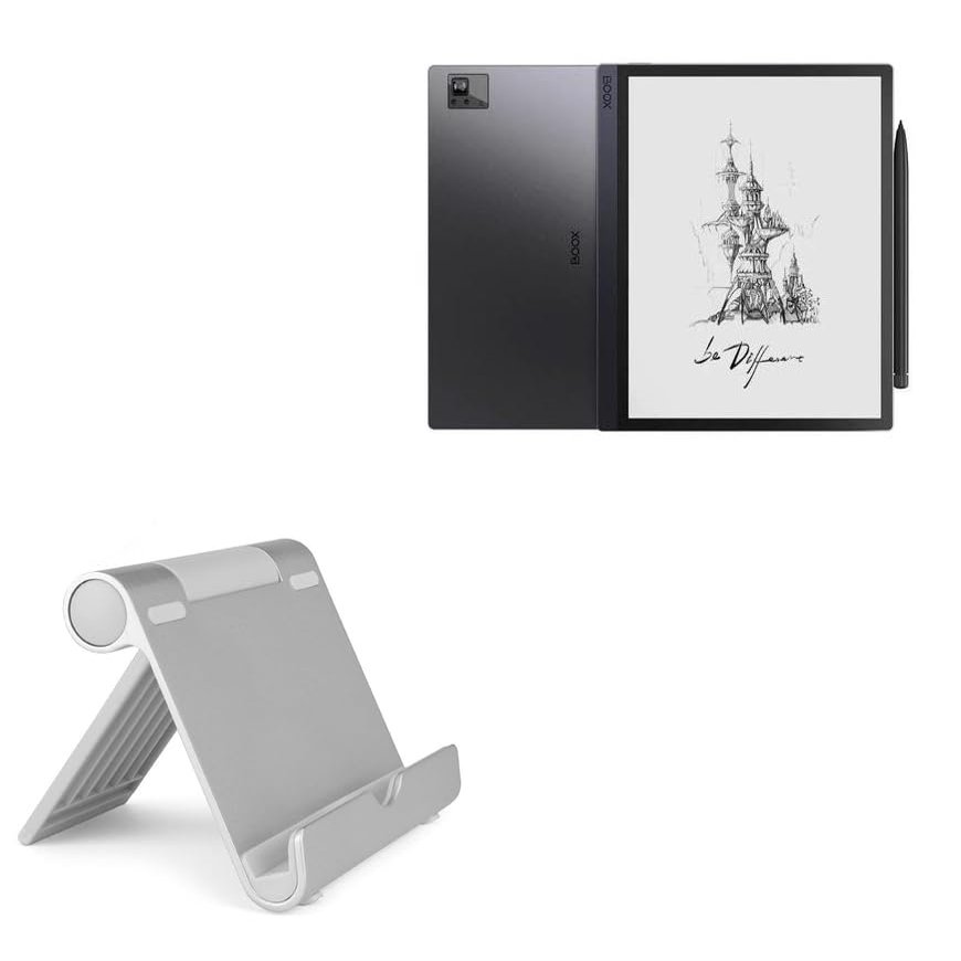 BoxWave Stand and Mount Compatible with Onyx BOOX Tab Ultra (10.3 in) - VersaView Aluminum Stand, Portable, Multi Angle Viewing Sturdy