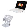 BoxWave Stand and Mount Compatible with Acer ConceptD 3 Ezel (CC315-72G) - Executive VersaView Laptop Stand, Ergonomic Adjustable Viewing Angle Metallic Riser - Metallic Silver view 1