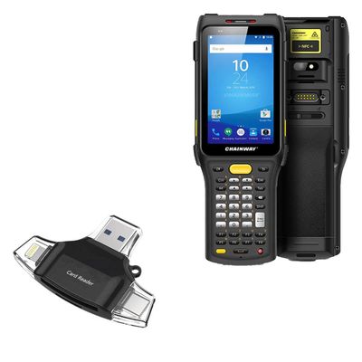 BoxWave Smart Gadget Compatible with Chainway C61 - AllReader SD Card Reader, microSD Card Reader SD Compact USB - Jet Black