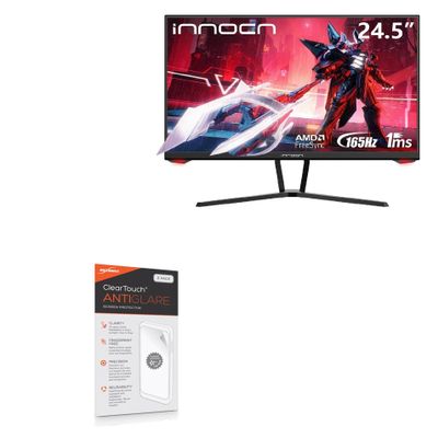 BoxWave Screen Protector Compatible with INNOCN Gaming Monitor 25G1G (24.5 in) - ClearTouch Anti-Glare (2-Pack), Anti-Fingerprint Matte Film Skin