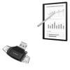 BoxWave Smart Gadget Compatible with Huawei MatePad Paper (10.3 in) - AllReader SD Card Reader, microSD Card Reader SD Compact USB - Jet Black view 1