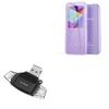 BoxWave Smart Gadget Compatible with AGPtek A09X - AllReader SD Card Reader, microSD Card Reader SD Compact USB - Jet Black view 1