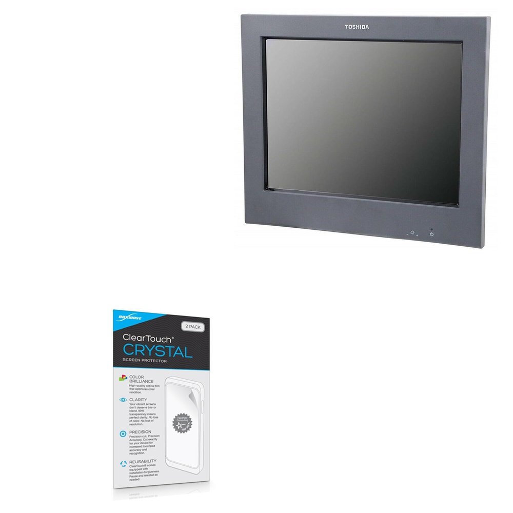 BoxWave Screen Protector Compatible with Toshiba SurePoint Display (12 in) - ClearTouch Crystal (2-Pack), HD Film Skin - Shields from Scratches