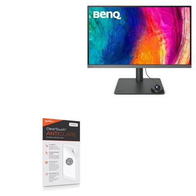 BoxWave Screen Protector Compatible with BenQ PD2706U (27 in) - ClearTouch Anti-Glare (2-Pack), Anti-Fingerprint Matte Film Skin