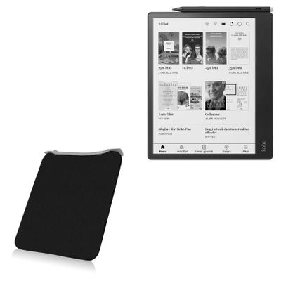 BoxWave Case Compatible with Kobo Elipsa 2E - SlipSuit, Soft Slim Neoprene Pouch Protective Case Cover - Jet Black