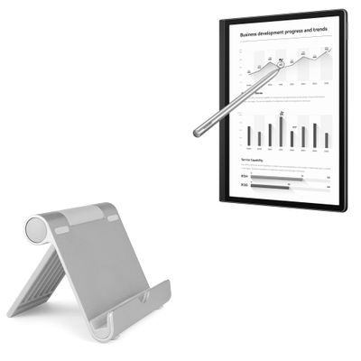 BoxWave Stand and Mount Compatible with Huawei MatePad Paper (10.3 in) - VersaView Aluminum Stand, Portable, Multi Angle Viewing Sturdy