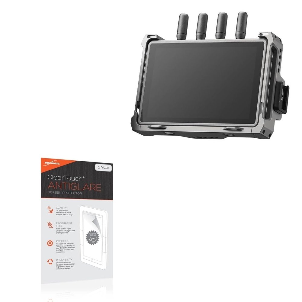 BoxWave Screen Protector Compatible with DJI Transmission (High-Bright Monitor) - ClearTouch Anti-Glare (2-Pack), Anti-Fingerprint Matte Film Skin
