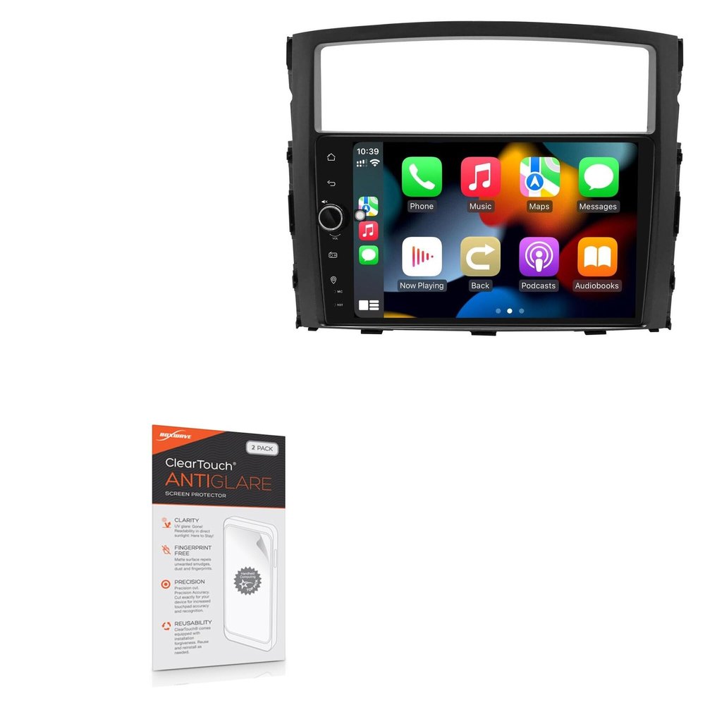 BoxWave Screen Protector Compatible with JOYING Car Stereo JY-MSQ122N4G-B - ClearTouch Anti-Glare (2-Pack), Anti-Fingerprint Matte Film Skin
