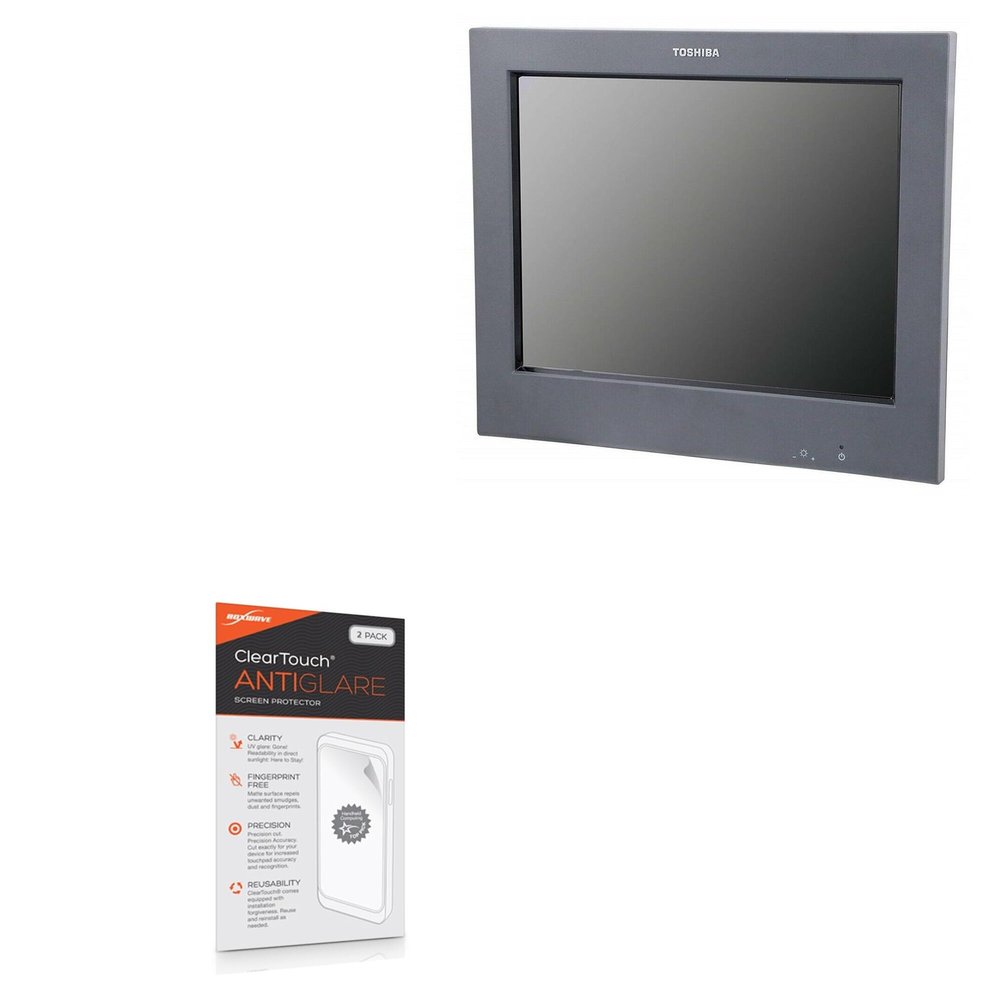 BoxWave Screen Protector Compatible with Toshiba SurePoint Display (12 in) - ClearTouch Anti-Glare (2-Pack), Anti-Fingerprint Matte Film Skin