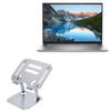 BoxWave Stand and Mount Compatible with Dell Inspiron 16 5620 (16 in) - Executive VersaView Laptop Stand, Ergonomic Adjustable Viewing Angle Metallic Riser - Metallic Silver view 1