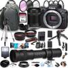 Canon EOS R100 Mirrorless Camera with 18-150mm Lens + 420-800mm Super Telephoto Lens + 100S Sling Backpack + 64GB Memory Cards, Professional Photo Bundle (42pc Bundle) (Renewed) view 1