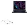 BoxWave Stand and Mount Compatible with Acer Predator Helios 16 - Pocket Aluminum Stand 3-in-1, Portable Multi Angle Viewing Riser - Metallic Silver view 1