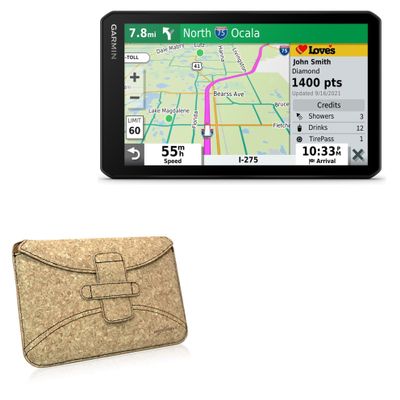 BoxWave Case Compatible with Garmin dezlCam OTR710 (8 in) - Quorky Pouch, Durable, Lightweight Cork Envelope Sleeve Cover