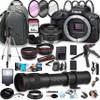 Canon EOS R100 Mirrorless Camera with 50mm Prime Lens + 420-800mm Super Telephoto Lens + 100S Sling Backpack + 64GB Memory Cards, Professional Photo Bundle (42pc Bundle) (Renewed) view 1