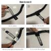 Gatuida 150pcs Self-Adhesive Cable Straps Wire Clips for Home Office Organizer for Charging Cords and Wires Uv view 4