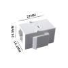 10 CAT6 RJ45 Keystone Jack Inline couplers, Female to Female Ethernet Cable Extension Cable Wall Panel Installation (White) view 4