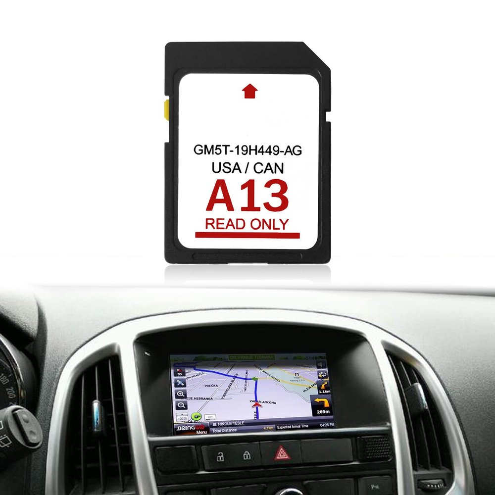 Lasted Navigation SD Card A13, GM5T-19H449-AG, for US and Canada Maps Sync Navigation System SD Card, Compatible with Ford/Lincoln F-150 Super Duty Edge Escape Expedition Explorer Focus MKC 2013-2016