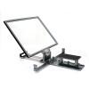 Aluminum Alloy Teleprompter, Portable Mini Prompter with 70/30 Tempered Optical Glass and Remote Control, APP Compatible with IOS/Android, Adjustable Lens Height and and Removable Hood, For Live view 2