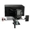 Aluminum Alloy Teleprompter, Portable Mini Prompter with 70/30 Tempered Optical Glass and Remote Control, APP Compatible with IOS/Android, Adjustable Lens Height and and Removable Hood, For Live view 3